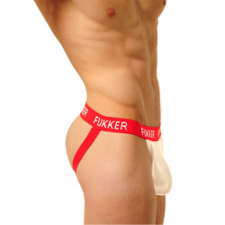 Fukker Jockstrap Fukker Blanc et Rouge
